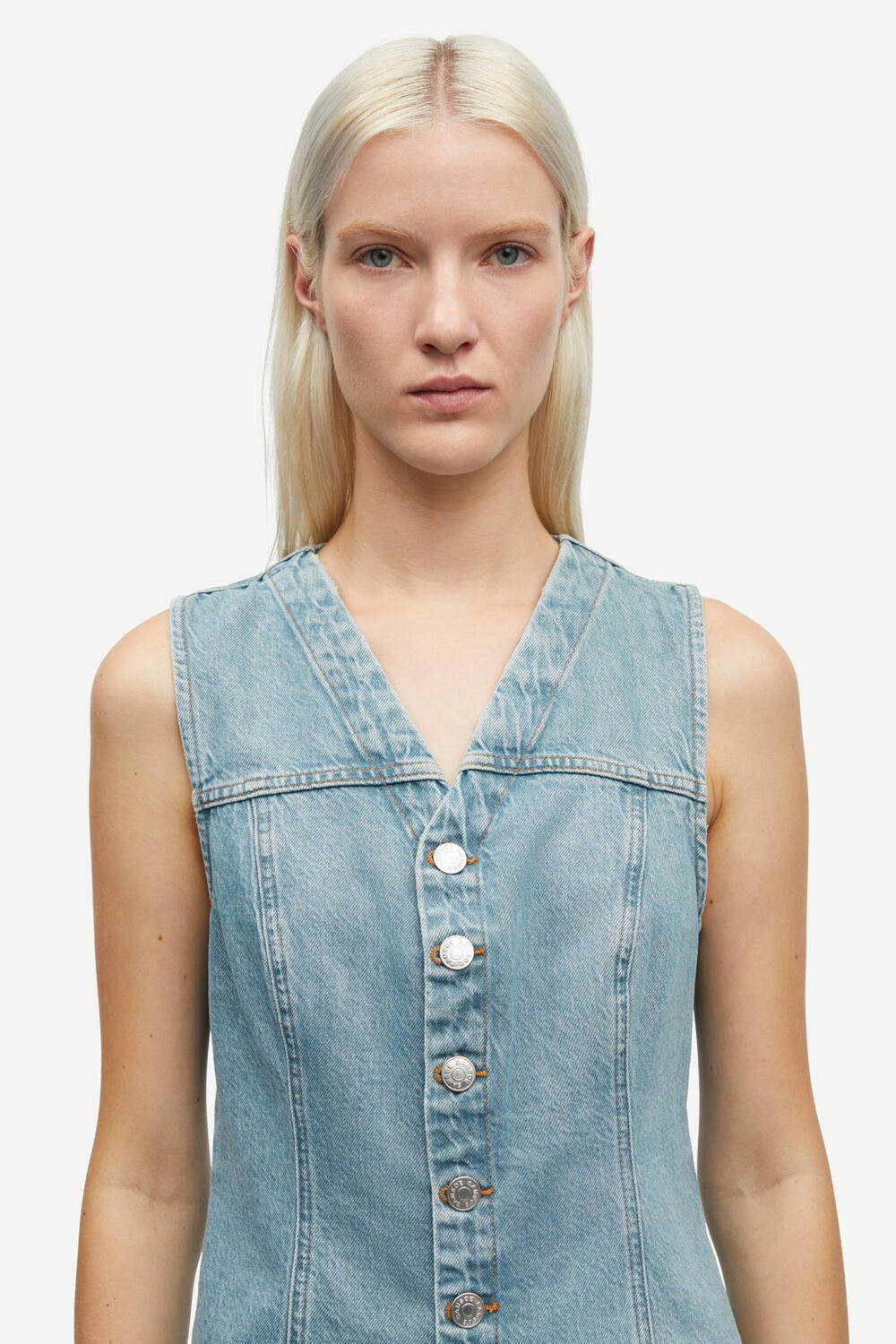 Sabeth denimvest - Caribbean Blue